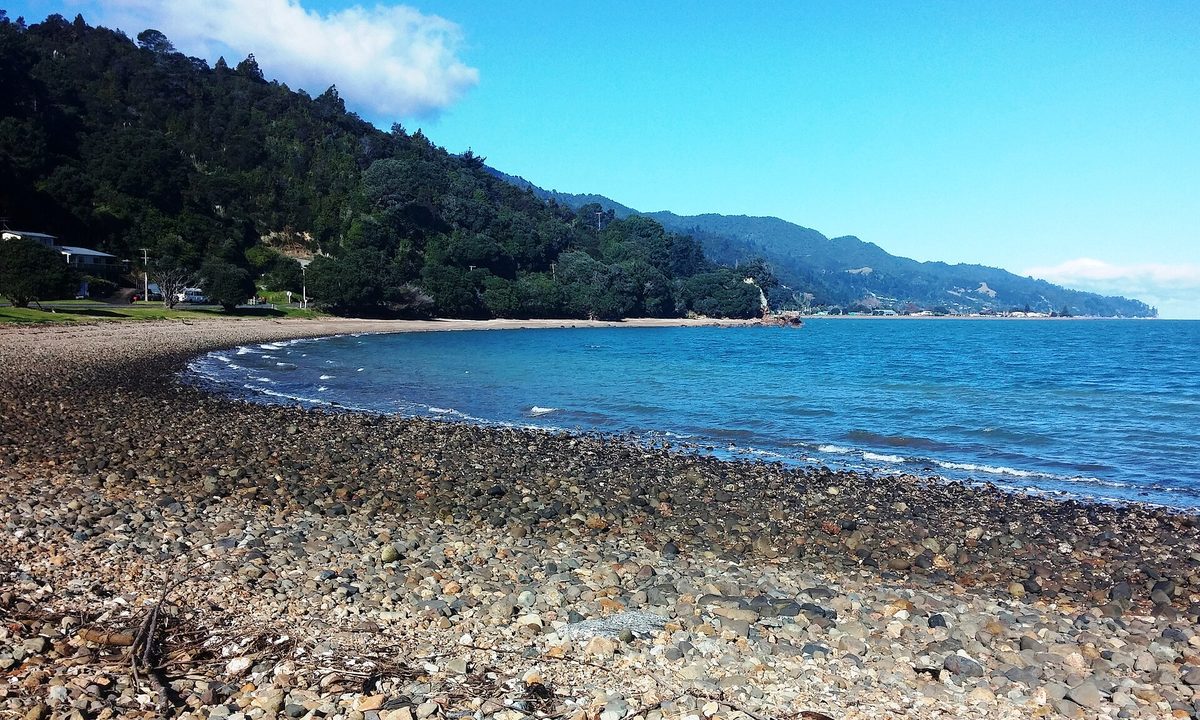Waiomu beach on the Thames Coast north of Thames